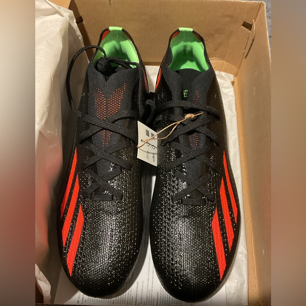 Adidas cleats.